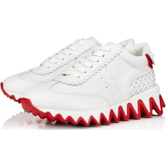 ✨ Christian Louboutin "Loubishark" Mixed Media Leather Sneakers – Toddler 11.5 ✨ - Picture 14 of 17